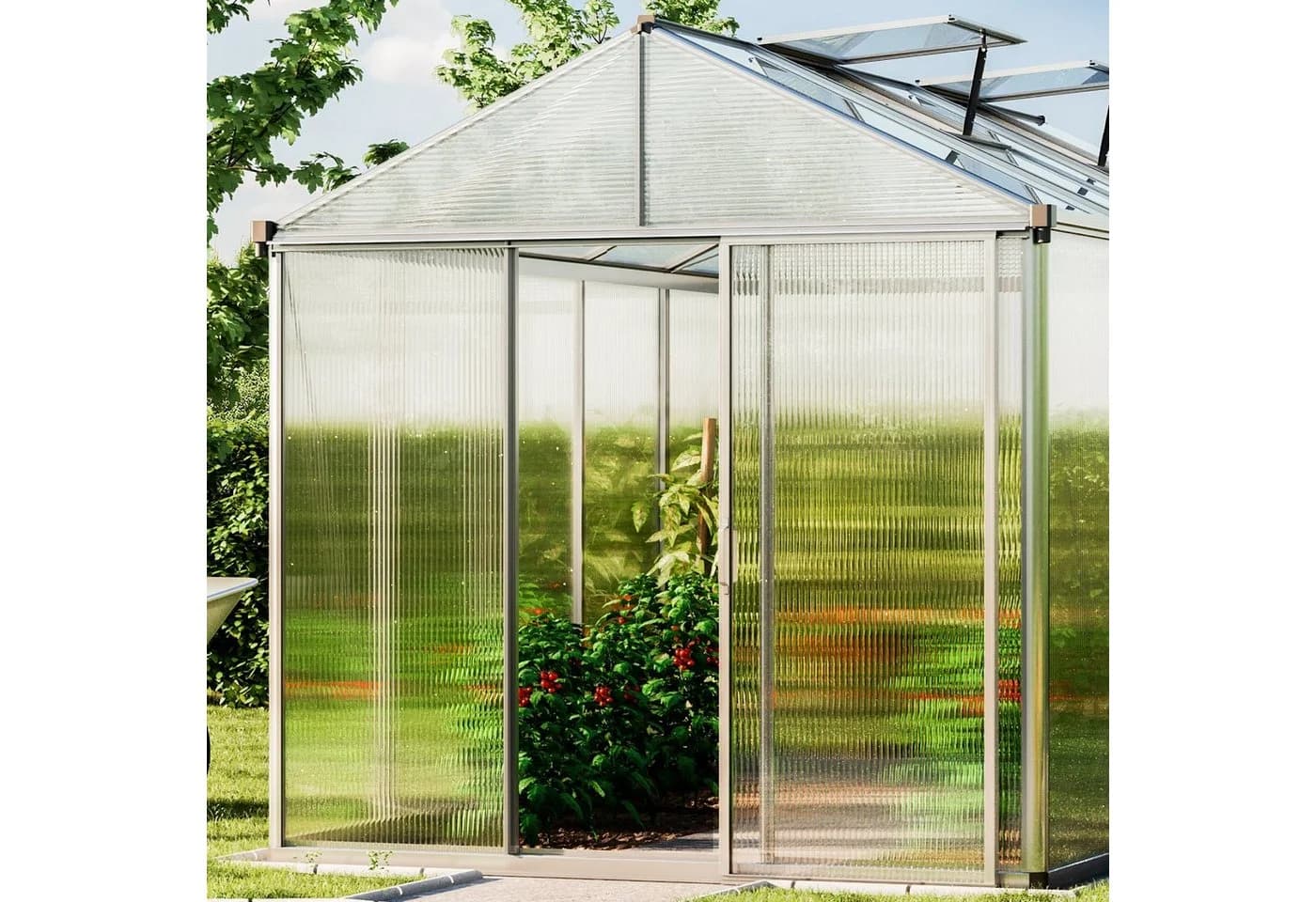 GFP Gewächshaus Premium 22 Aluminium 10 mm Polycarbonat - Bild 5