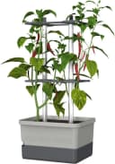 Gusta Garden Pflanzkübel CHARLY CHILI hellgrau mit Rankhilfe & Bewässerung Bild 2
