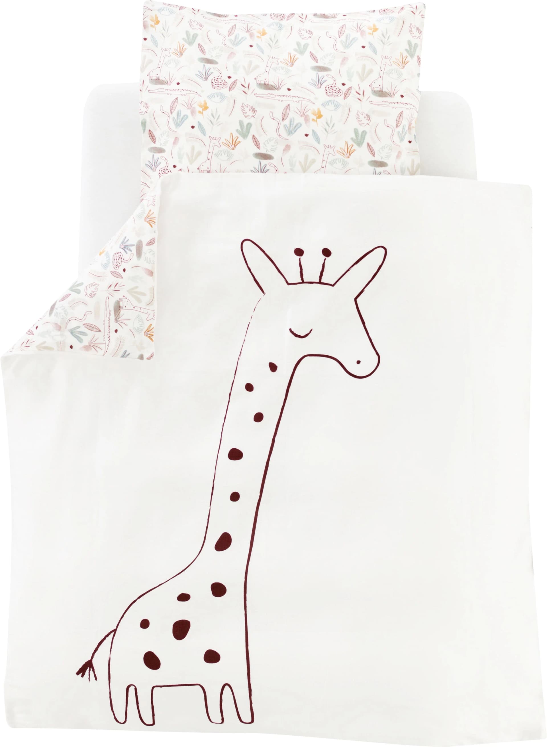 TRÄUMELAND Babybettwäsche Bunt Tiermotiv Jersey Baumwolle