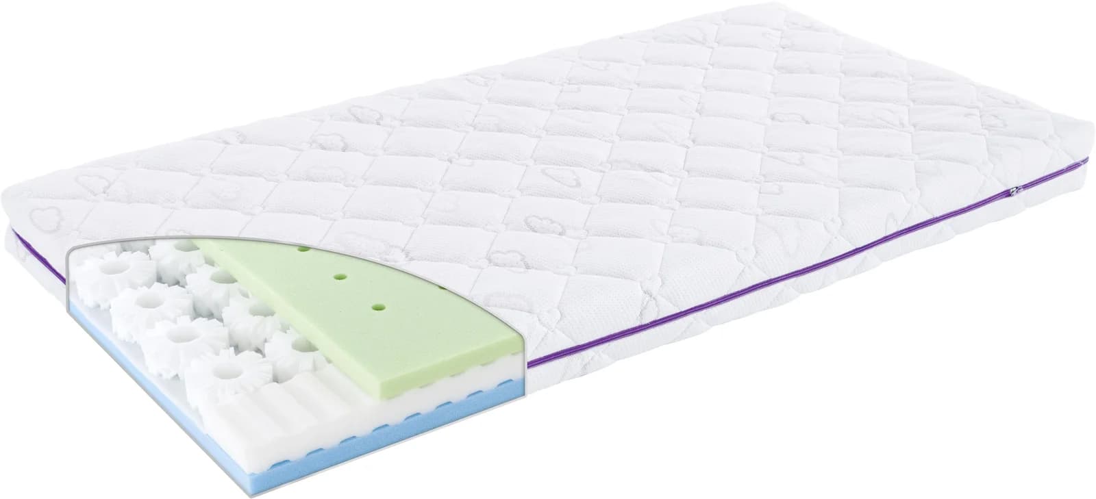 TRÄUMELAND Octasmart Babymatratze Weiß mit TENCEL™ Bezug
