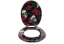 Sanfino WC-Sitz Rose Skull Holz Absenkautomatik Bild 3