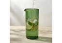 Upglassic Wasserkaraffe Upcycling aus Weinflasche Grün 750ml Bild 2