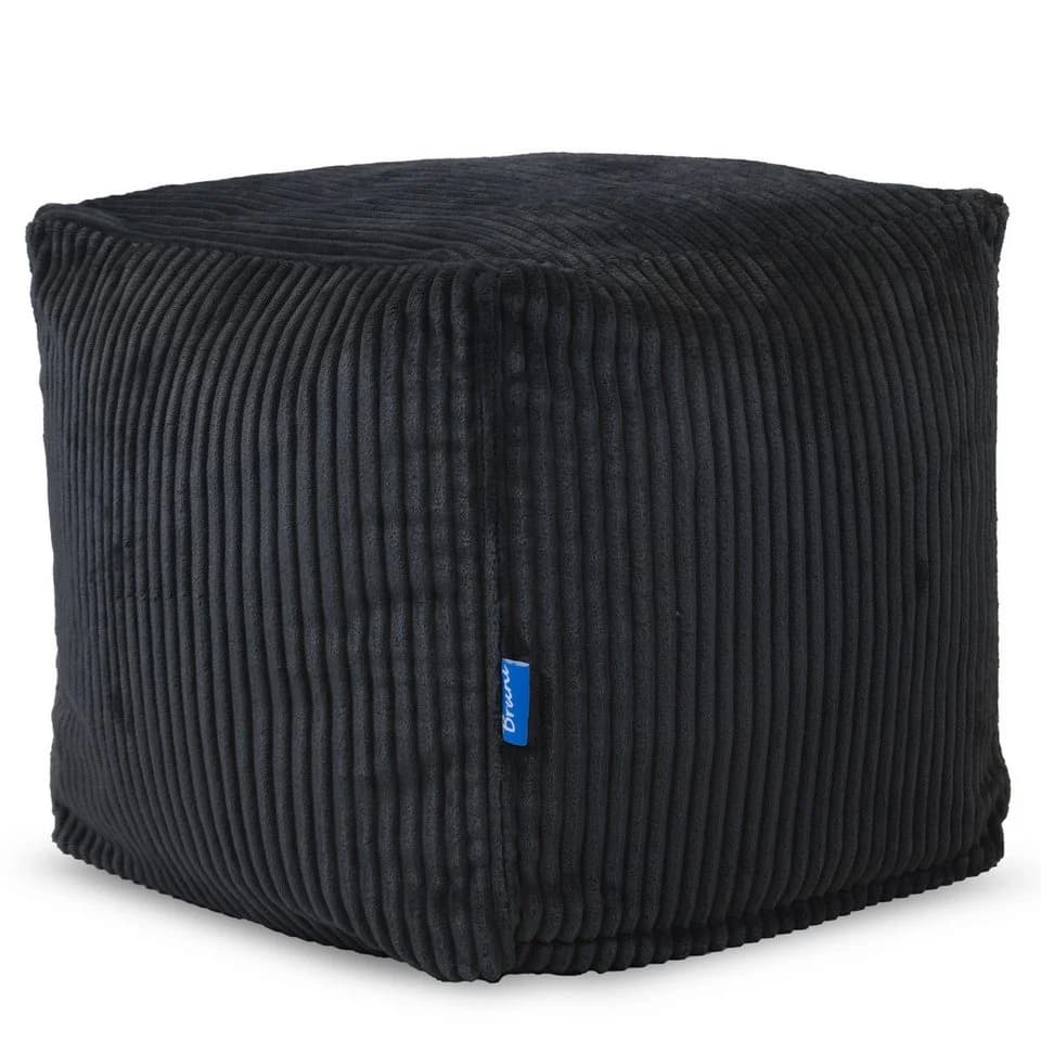 Bruni Sitzwürfel Cubo Cord Schwarz 40x40x40 cm - Bild 2