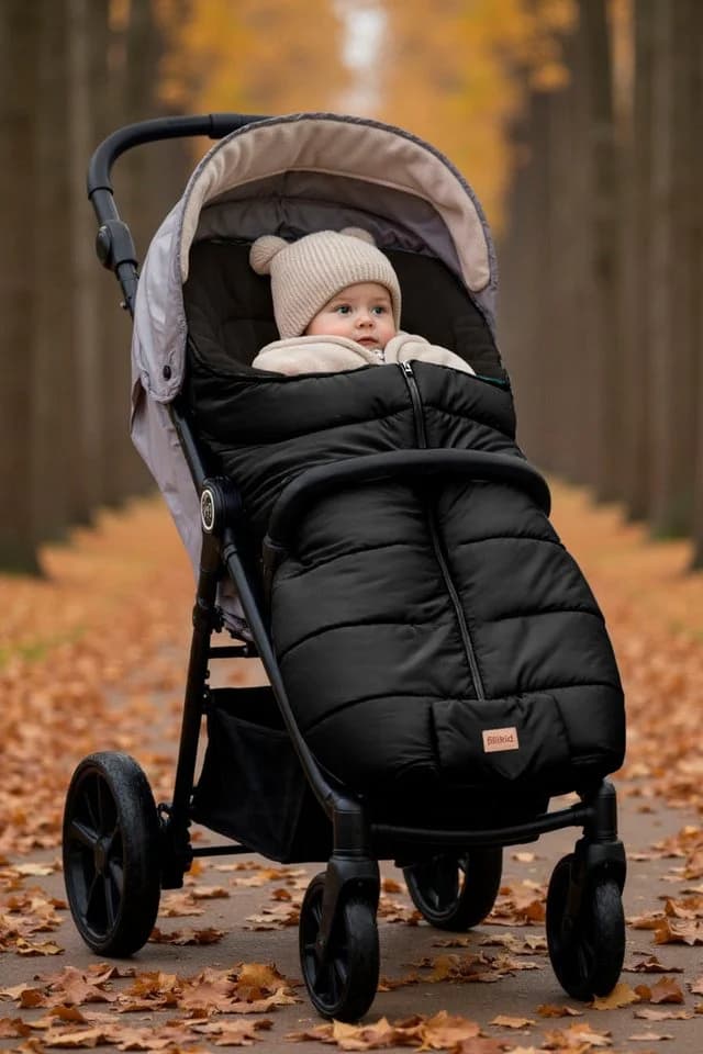 Fillikid Fußsack Eco Big Winterfußsack Schwarz