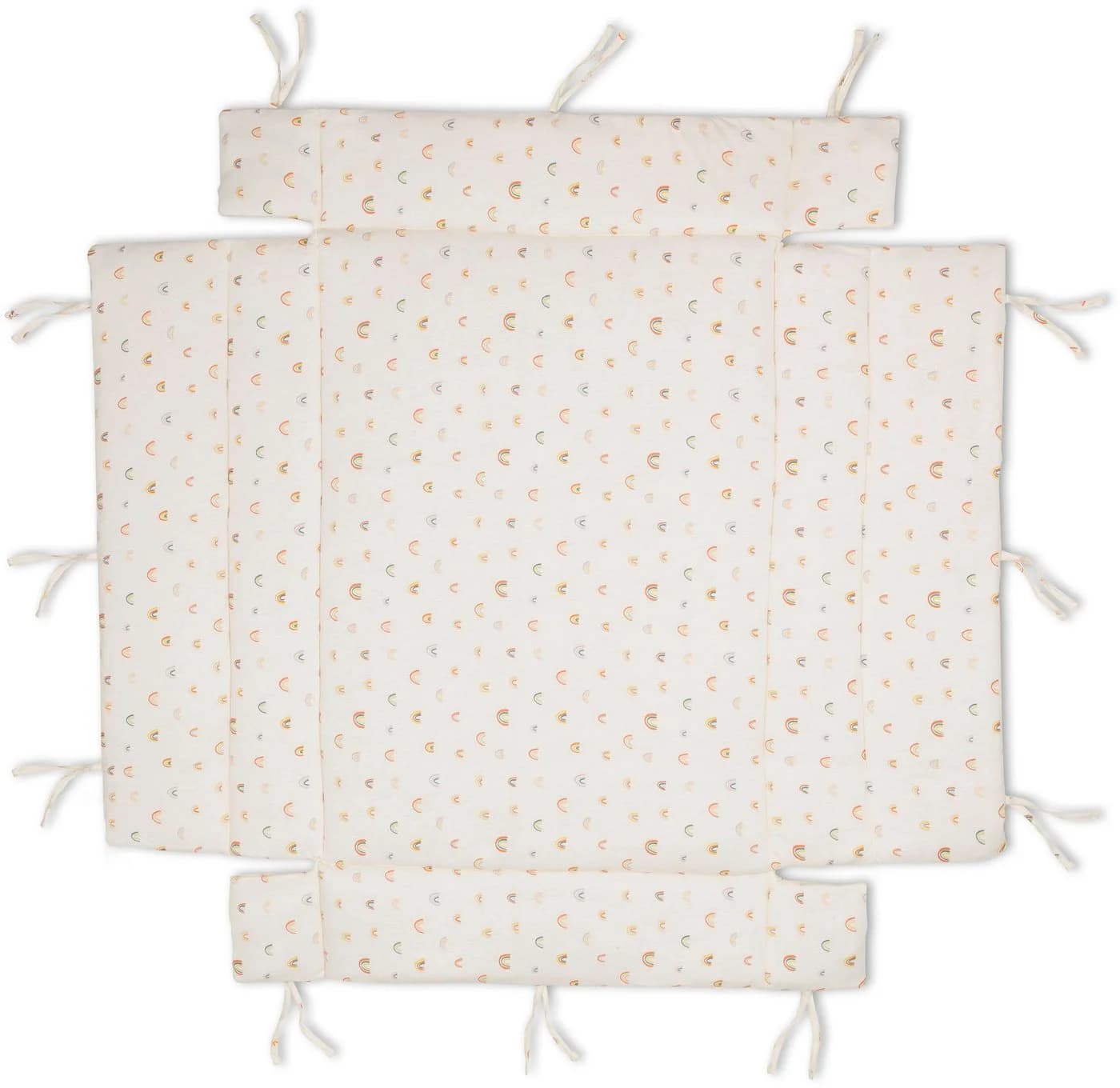 FILLIKID Laufgittereinlage Jersey Rainbow Beige Baumwolle Polyester - Bild 2
