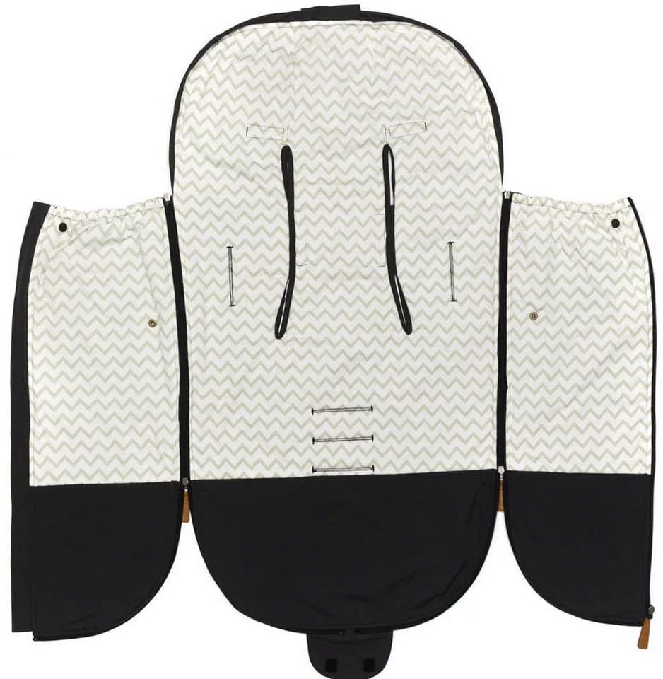 Fillikid Fußsack Light Big Schwarz - Universeller Sommerfußsack für Kinderwagen - Bild 3