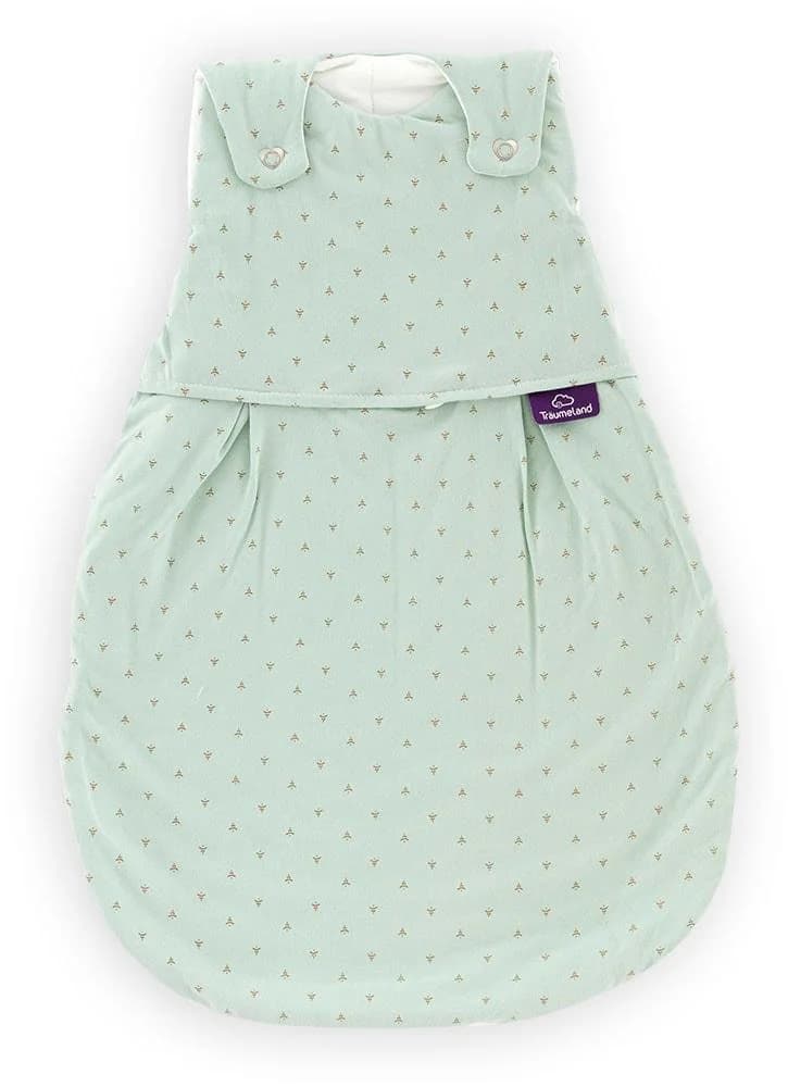 TRÄUMELAND Babyschlafsack LIEBMICH Twister Grün 100% Baumwolle TENCEL™