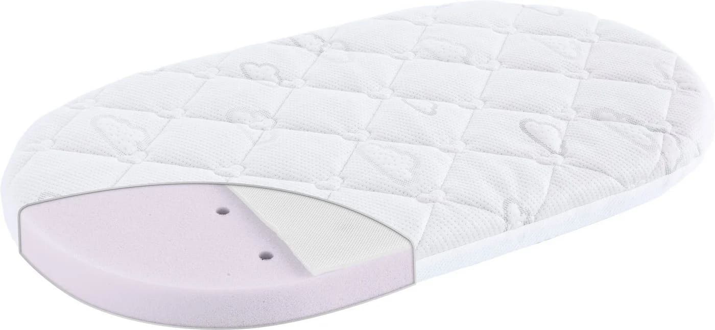 TRÄUMELAND Babymatratze Brise Light Oval Weiß