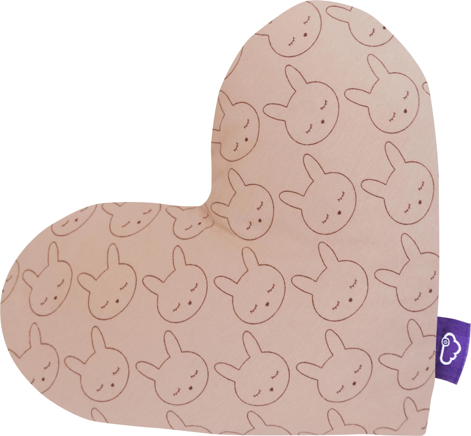 TRÄUMELAND Babykissen Kuschelkissen Herz Beige Gemustert