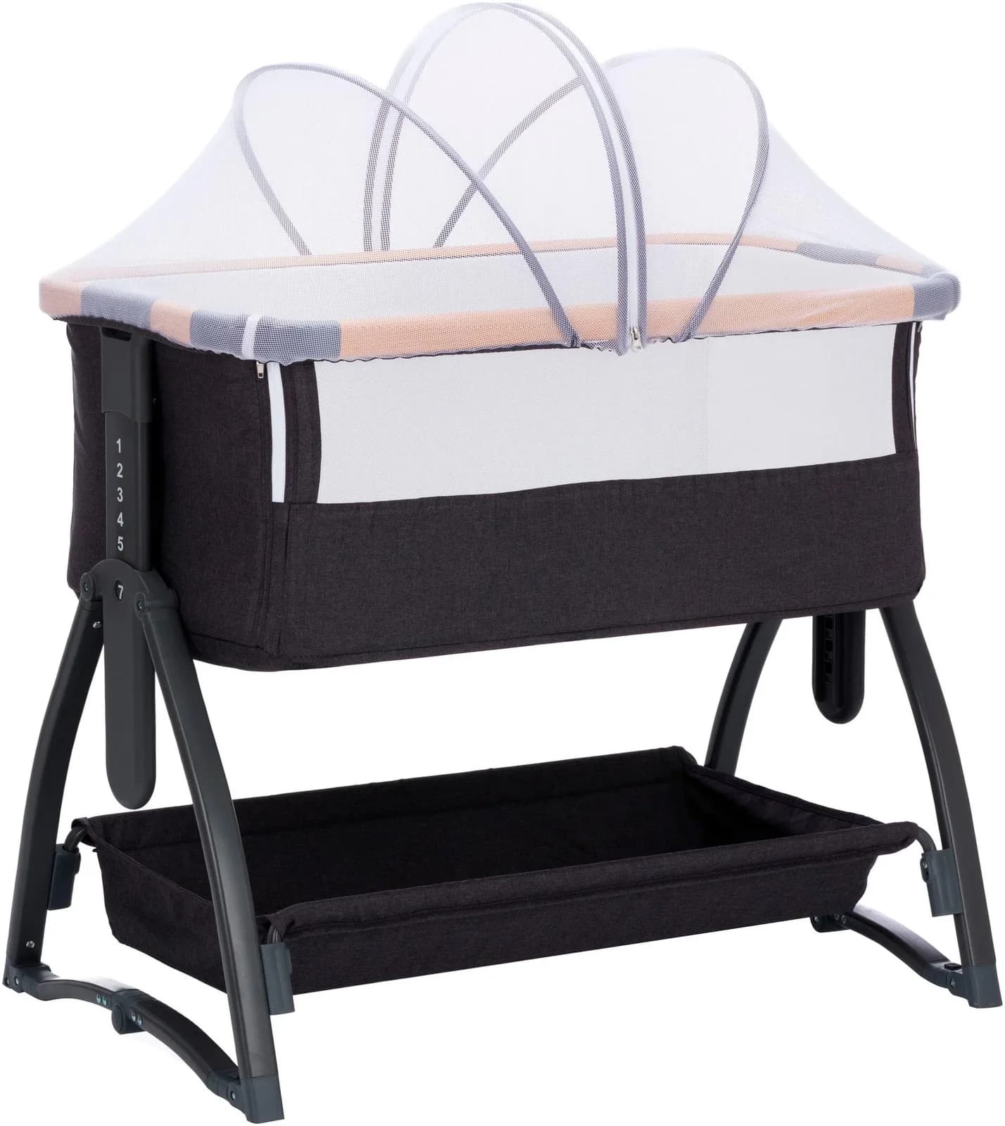 Fillikid Beistellbett Scandic Baby 57 cm grau