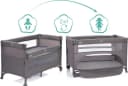 FILLIKID Porto Baby-Reisebett Grau Melange Beistellbett Bild 4