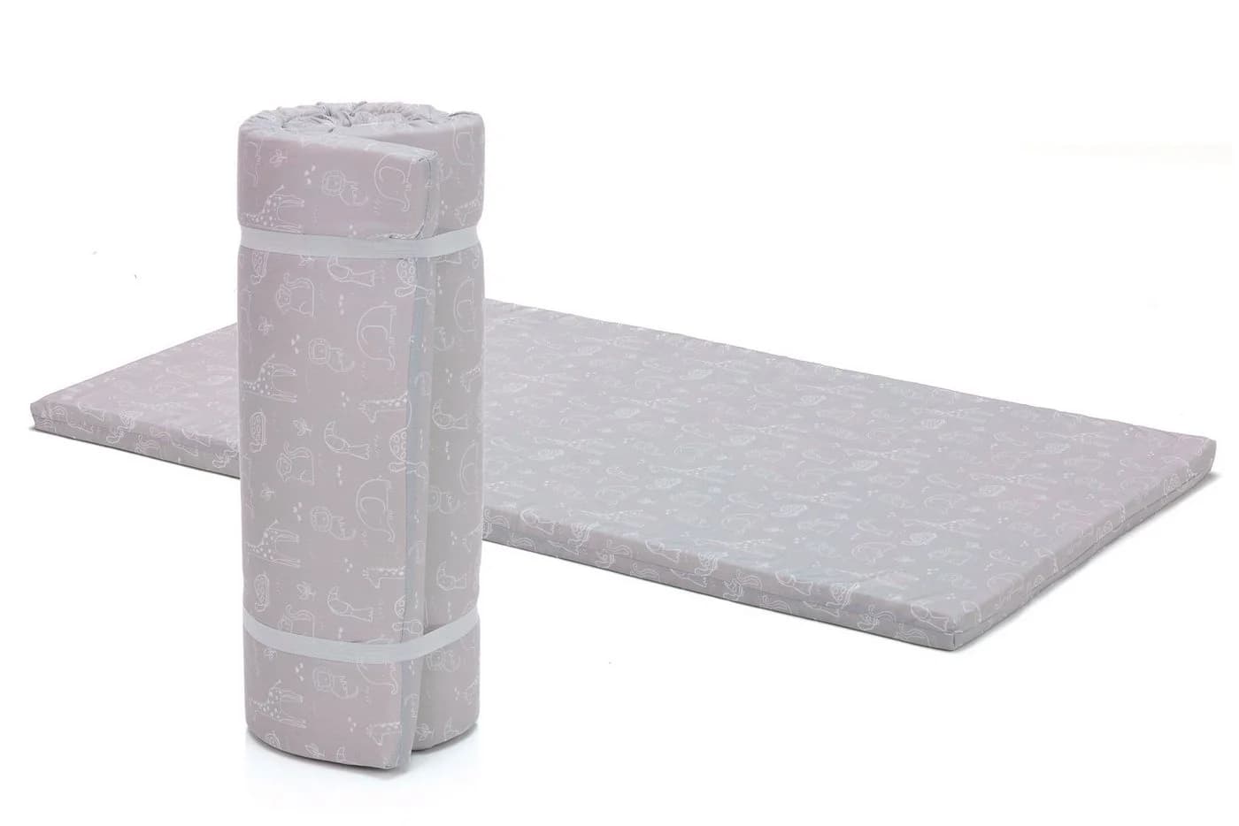 Fillikid Reisebettmatratze 4 cm grau 100% Baumwolle - Bild 2