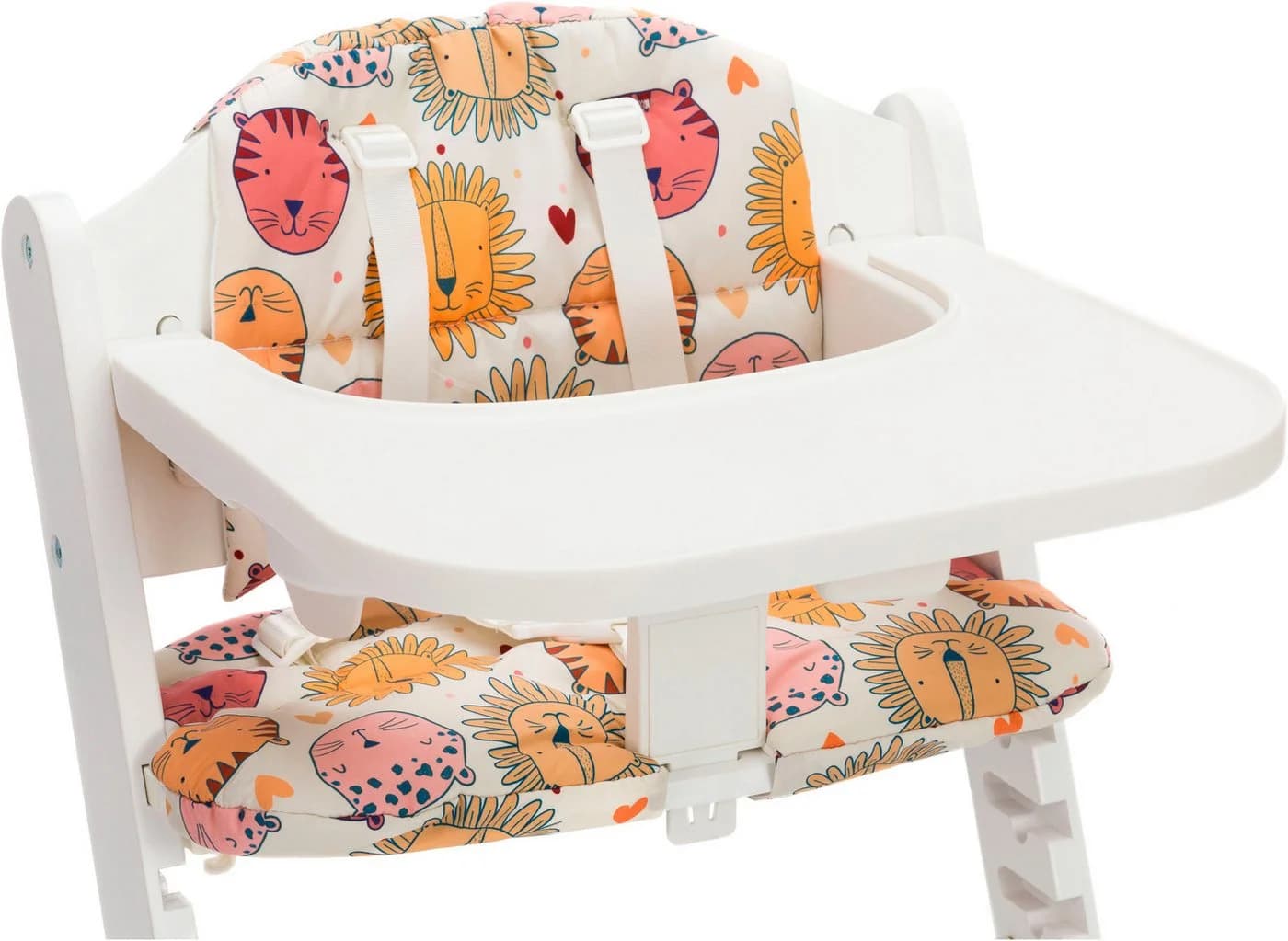 FILLIKID Kinder-Sitzauflage Löwe Weiß Polyester für Hochstuhl Pia - Bild 3