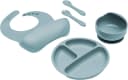 Fillikid Kindergeschirr-Set Silikon 4-tlg. Blau mit Saugboden Bild 2
