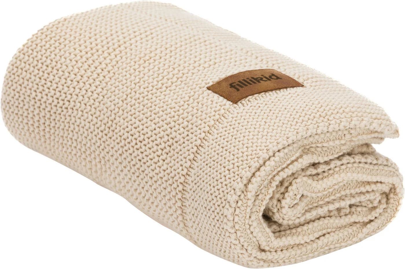 Fillikid Babydecke Strick Beige Baumwolle - Bild 2