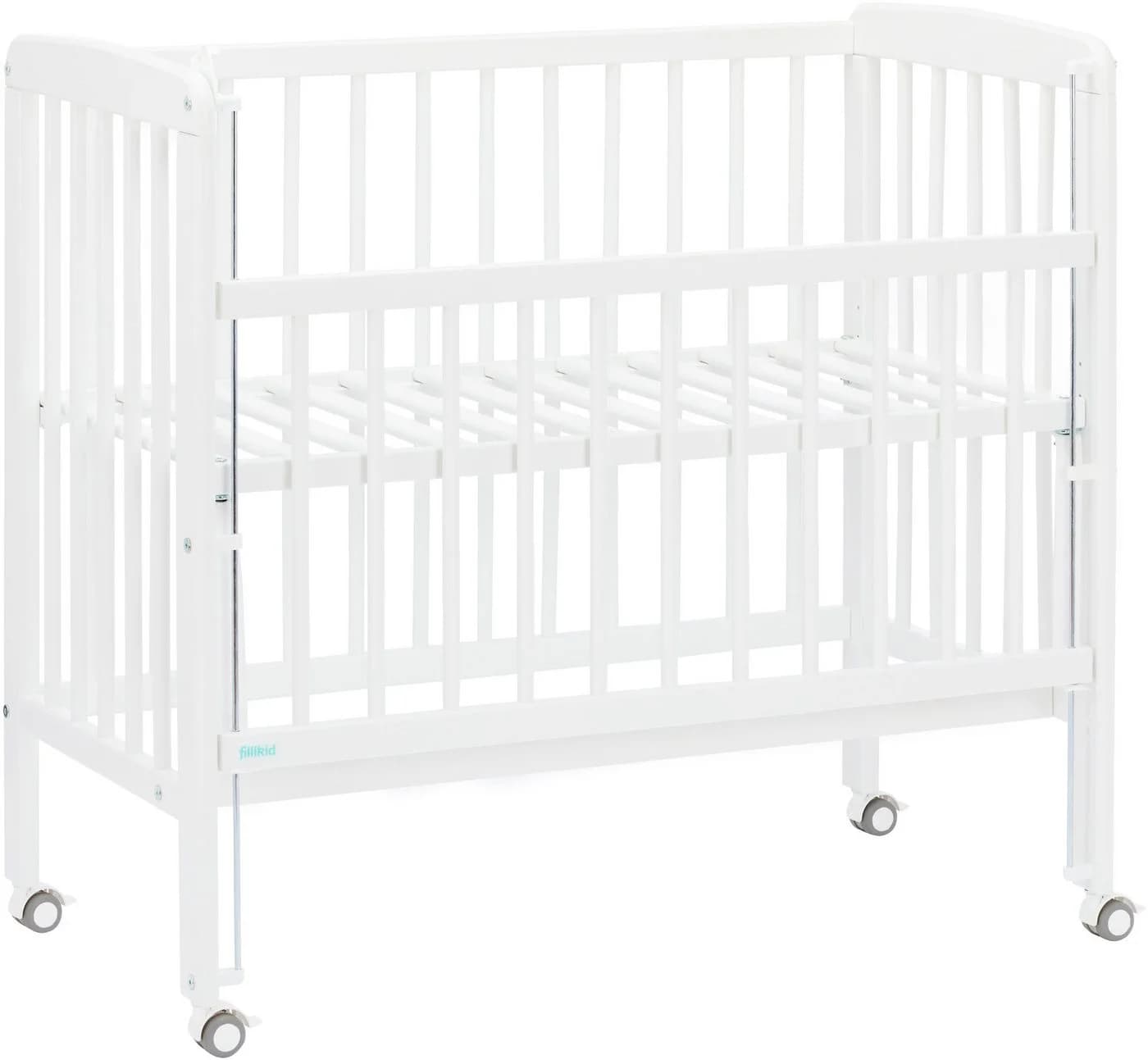 FILLIKID Nino Beistellbett Weiß Massivholz inkl. Matratze - Bild 3