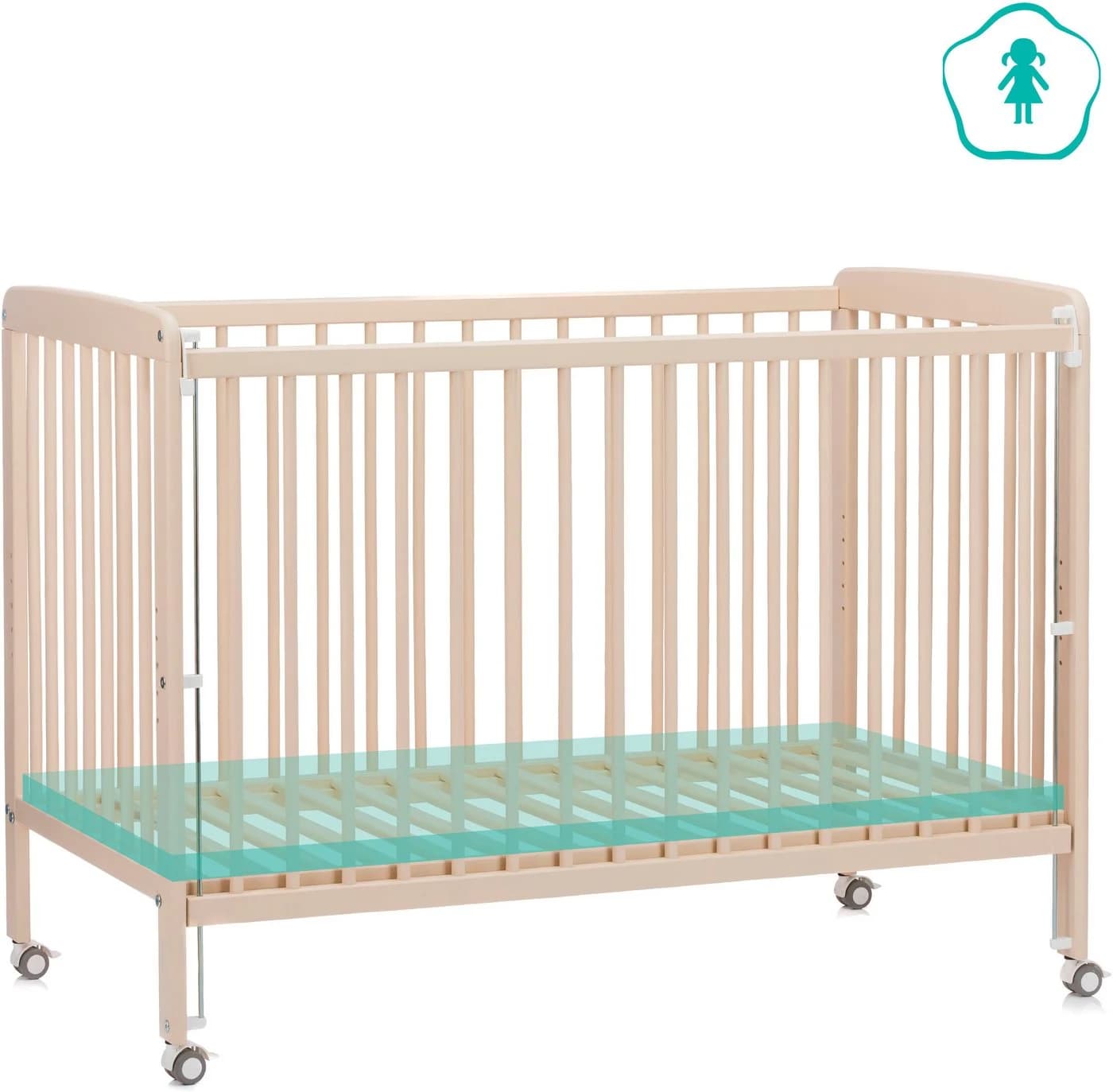 Beistellbett FILLIKID "Nena" Champagner Massivholz - Bild 3