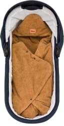 Einschlagdecke Dinara Braun Teddyplüsch Fillikid für Autositz Gr. 0 oder Kinderwagen Bild 3