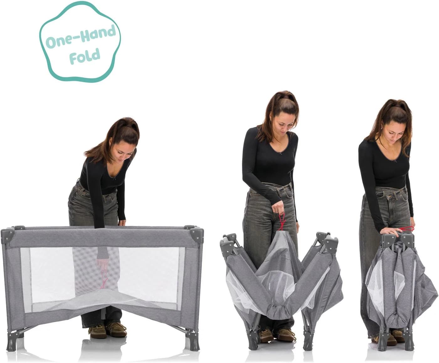 Fillikid Baby-Reisebett Milano inklusive Transporttasche und Neugeboreneneinhang