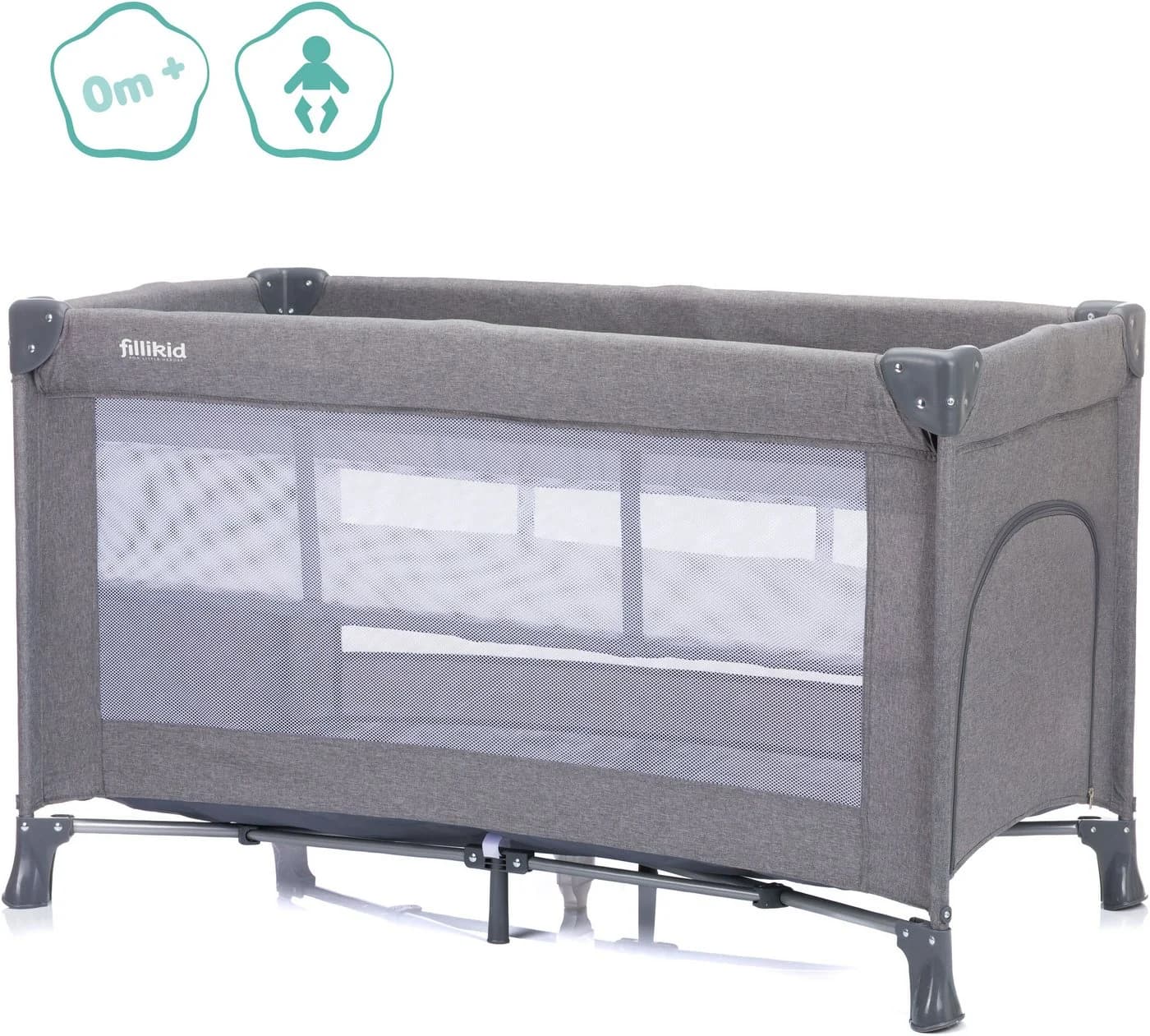 Fillikid Baby-Reisebett Milano inklusive Transporttasche und Neugeboreneneinhang - Bild 4