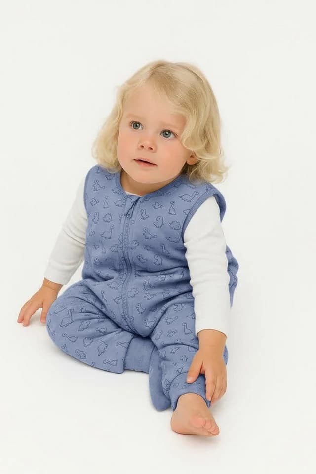 Fillikid Babyschlafsack mit Beinen TOG 0,5 Sommer Dino - Bild 3