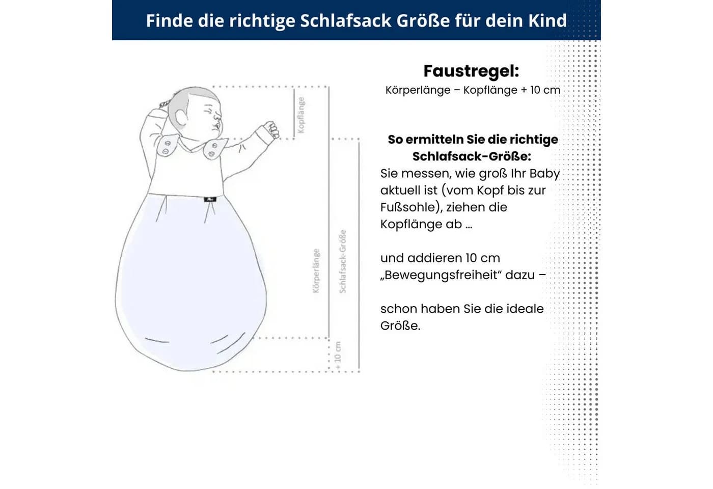 Fillikid Babyschlafsack mit Beinen Sommer 0,5 TOG Baumwolle Blau - Bild 5