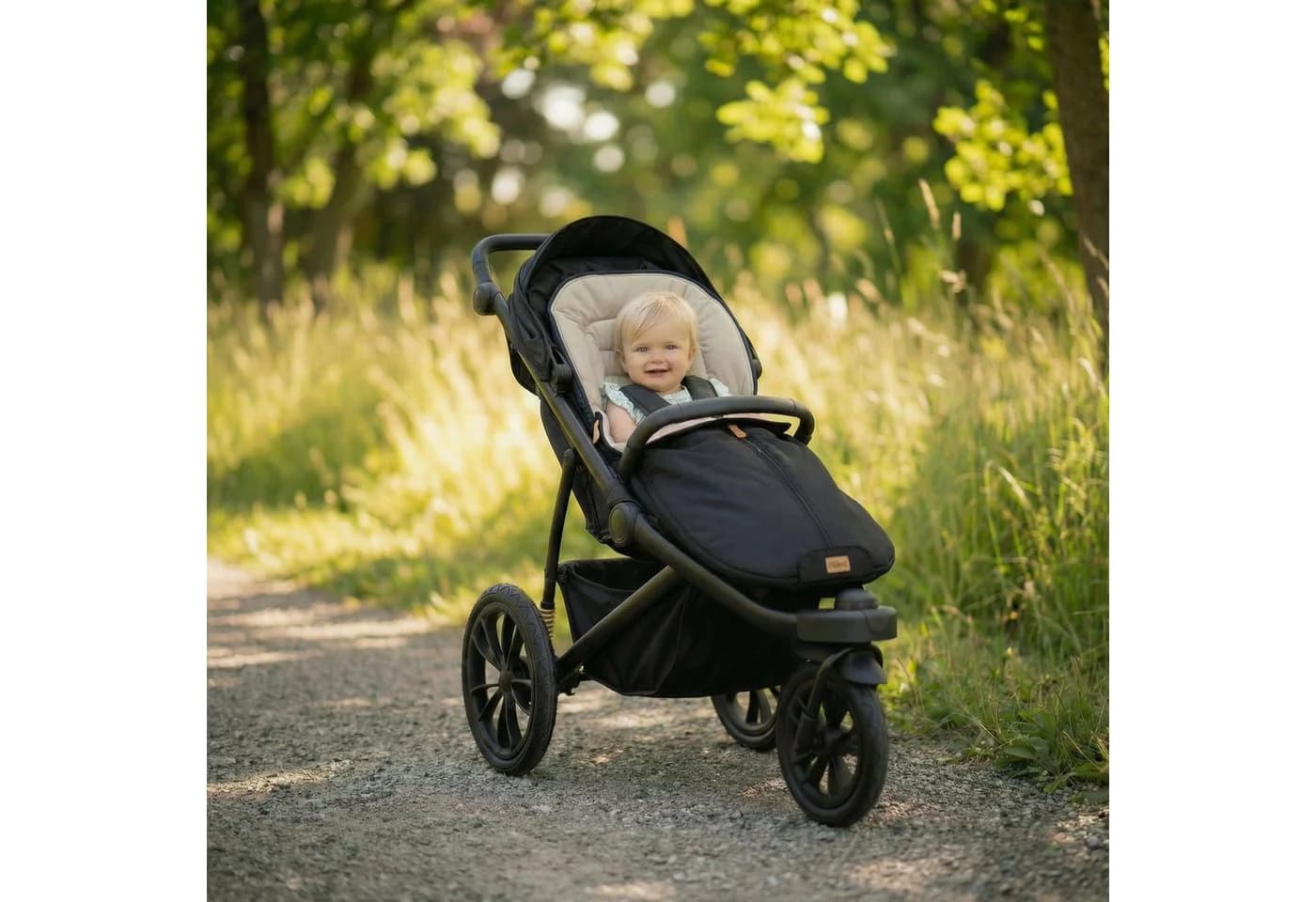 Fillikid Fußsack Light Trend Schwarz