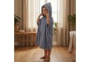 Fillikid Badeponcho Badetuch mit Kapuze Baumwolle blau Bild 1