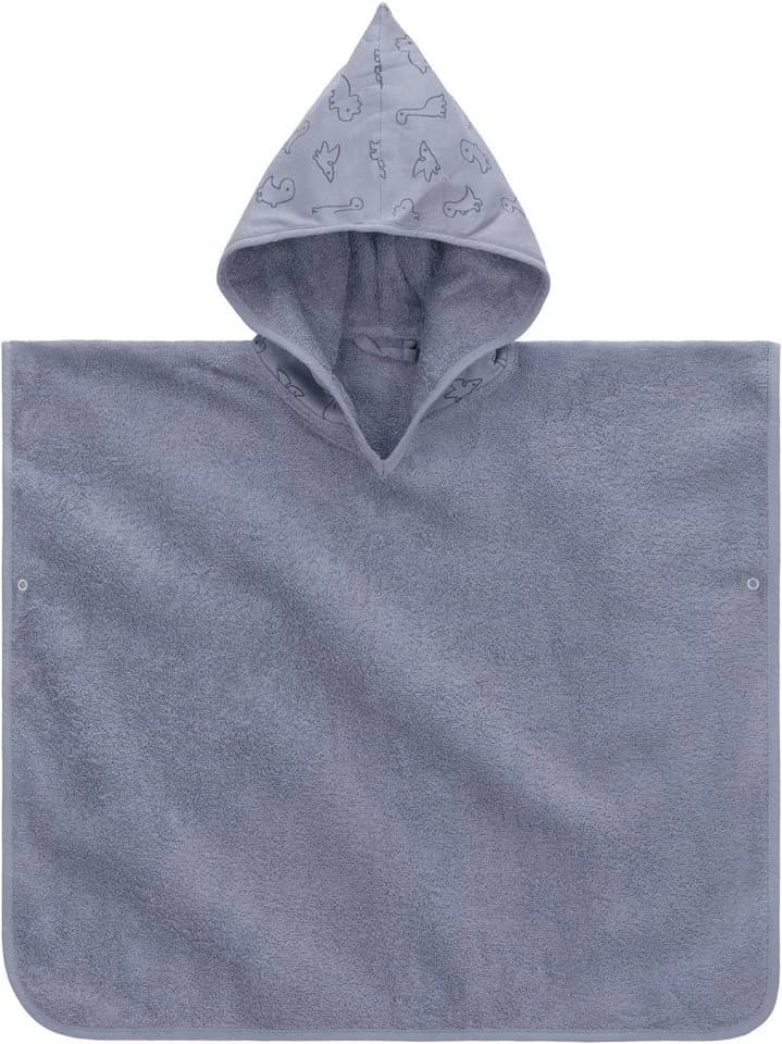 Fillikid Badeponcho Badetuch mit Kapuze Baumwolle blau - Bild 2
