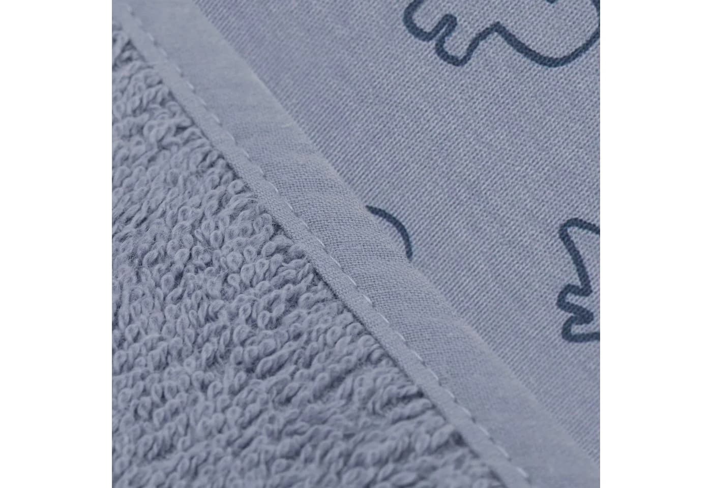 Fillikid Badeponcho Badetuch mit Kapuze Baumwolle blau - Bild 4