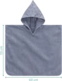 Fillikid Badeponcho Badetuch mit Kapuze Baumwolle blau Bild 5