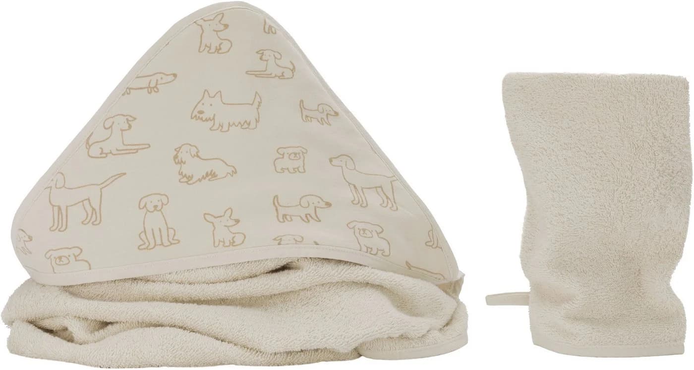 Fillikid Kapuzenhandtuch-Set mit Waschhandschuh, Frottee, Bunt - Bild 2