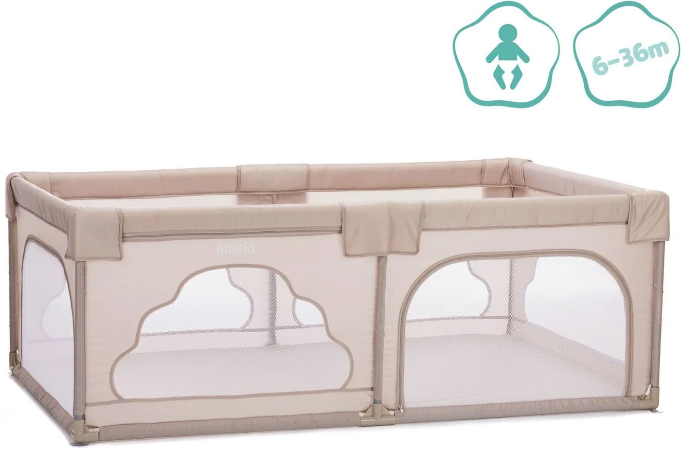 Fillikid Laufgitter Perth Beige mit Transporttasche - Bild 3