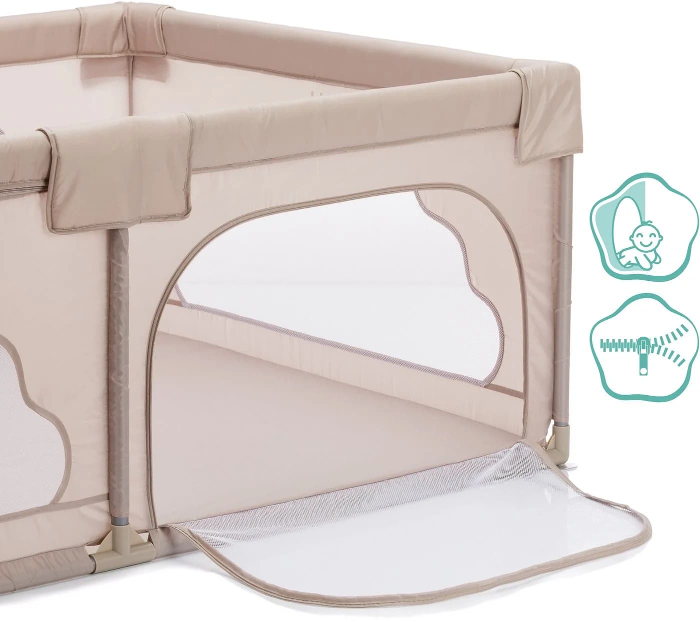 Fillikid Laufgitter Perth Beige mit Transporttasche - Bild 4