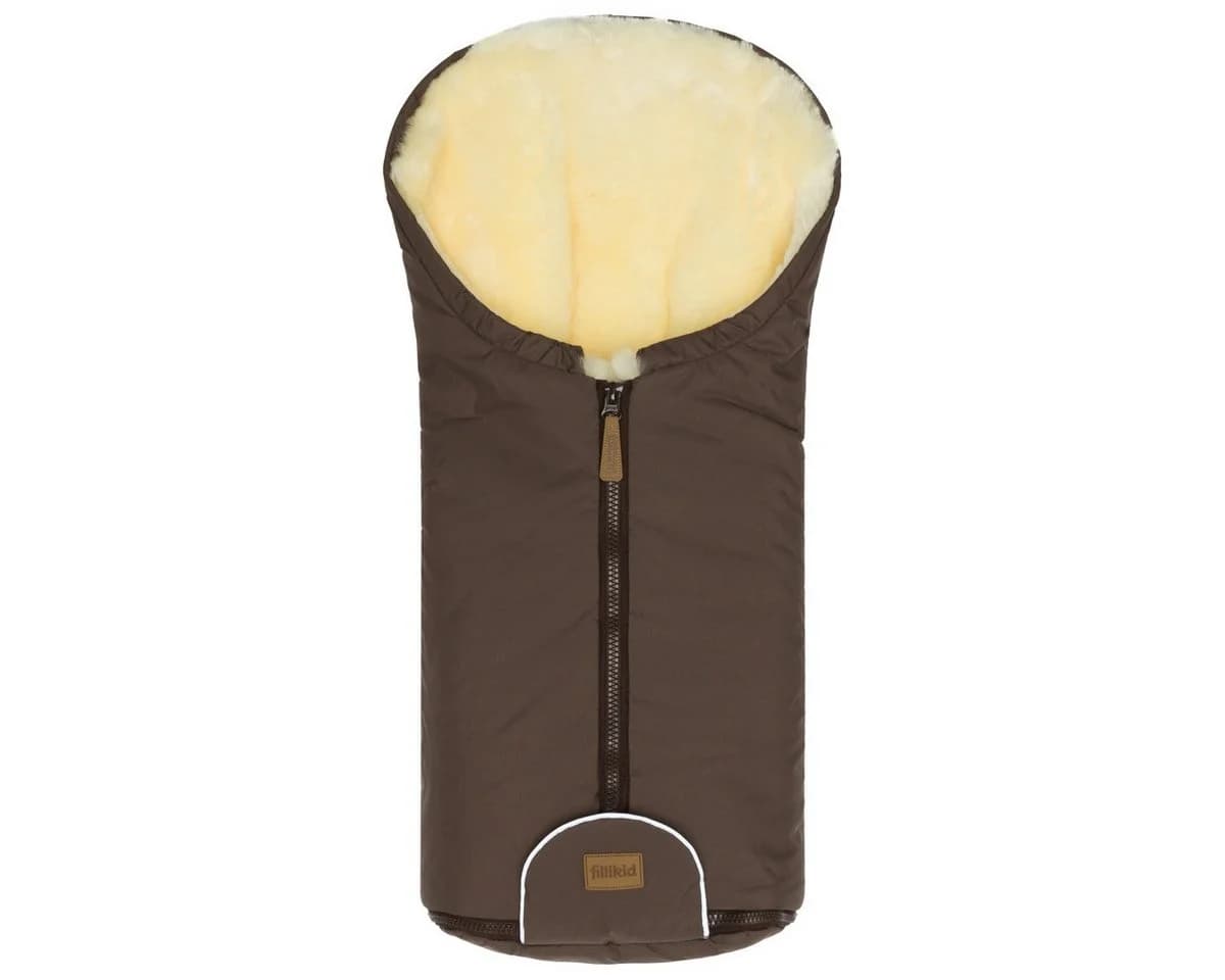 Fillikid Winterfußsack Pamir mit Merino Lammfell Braun - Bild 2