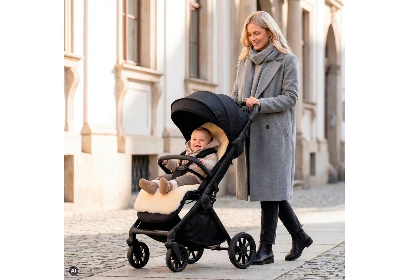 Fillikid Babylammfell Lammfelleinlage Beige