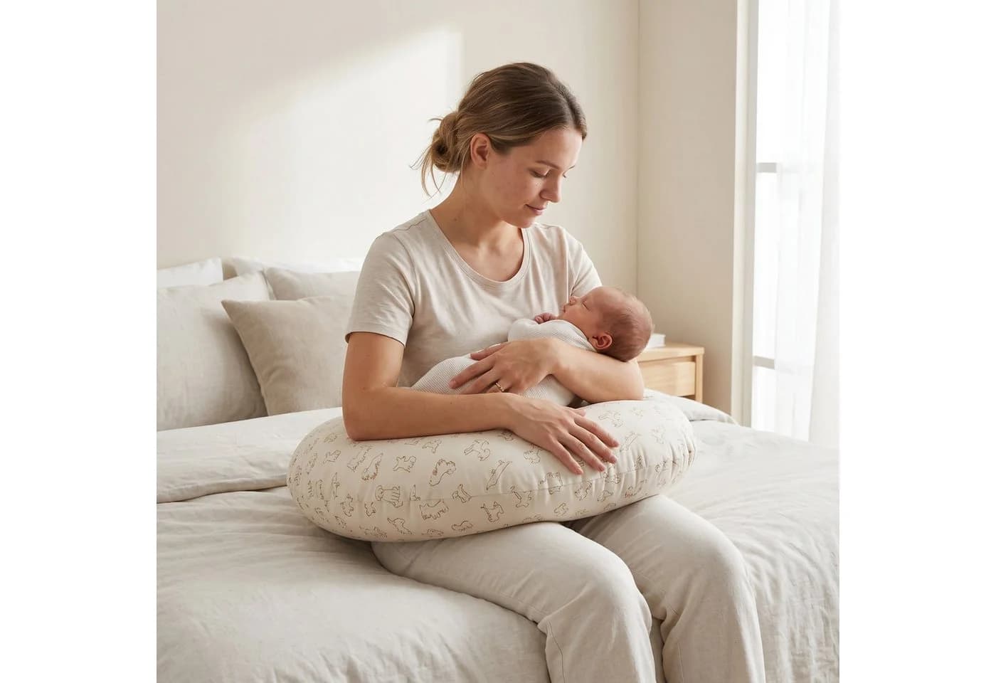Fillikid Stillkissen Beige Baumwolle