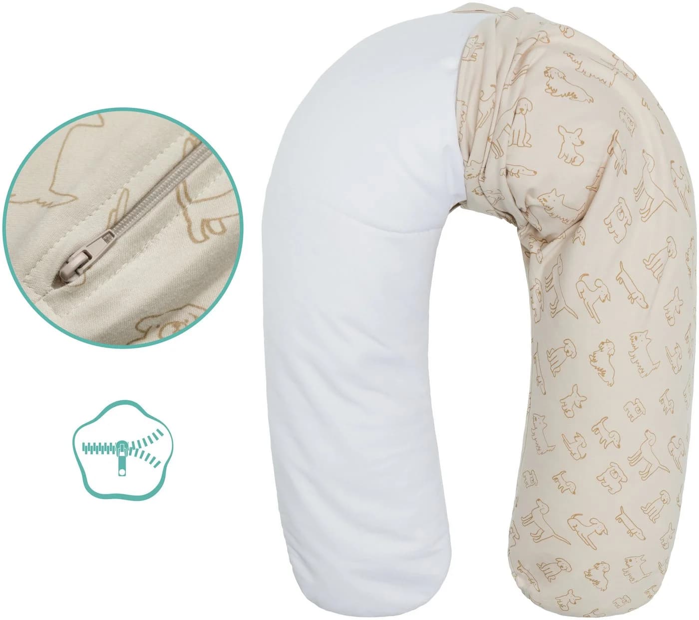 Fillikid Stillkissen Beige Baumwolle - Bild 5