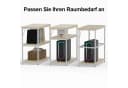 HOMALL Eckschreibtisch 100/120L Form mit Ablagefächern, 2-Tier DIY Lagerregalen, Computertisch, Schreibtisch, PC Tisch, Heimbüro Bild 5