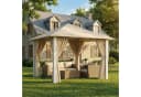 GUNJI Pavillon 3,3x3,3m wasserdichtes Gartenzelt Patio Gazebo Partyzelt Bild 2