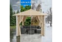 GUNJI Pavillon 3,3x3,3m wasserdichtes Gartenzelt Patio Gazebo Partyzelt Bild 5