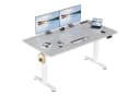 HOMALL Schreibtisch Höhenverstellbar mit 3-Buchsen und 2-USB-Ports mit kabellosem Laden Bild 2