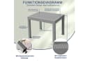 HOMALL Gartentisch Aluminium Ausziehtisch Garten-Essgruppe Grau Bild 1