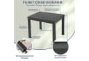 HOMALL Gartentisch Aluminium Ausziehtisch Gartenstuhl Grau Modern Bild 3