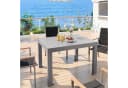 GUNJI Ausziehbarer Aluminium Gartentisch Grau Braun Bild 1