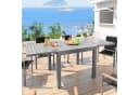 GUNJI Ausziehbarer Aluminium Gartentisch Grau Braun Bild 2