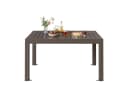GUNJI Ausziehbarer Gartentisch Aluminium Braun Grau Bild 4