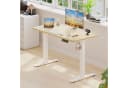 HOMALL Höhenverstellbarer Schreibtisch Beige 80kg Tragkraft USB Bild 1