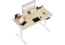 HOMALL Höhenverstellbarer Schreibtisch Beige 80kg Tragkraft USB Bild 2