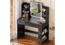 HOMALL Schminktisch mit Spiegel, LED-Beleuchtung, einstellbare Helligkeit, 2 Schubladen Bild 1